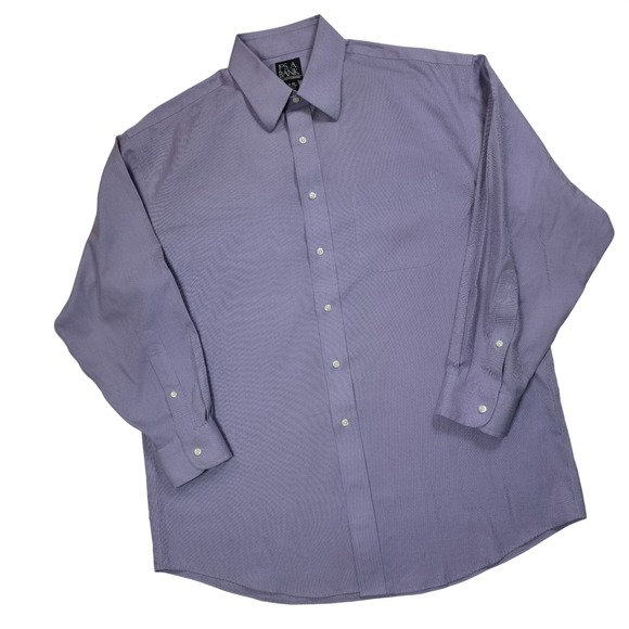 Jos. A. Bank Other - Jos.‎ A. Bank Traveler's Collection Purple Cotton Dress Shirt Mens 16-32